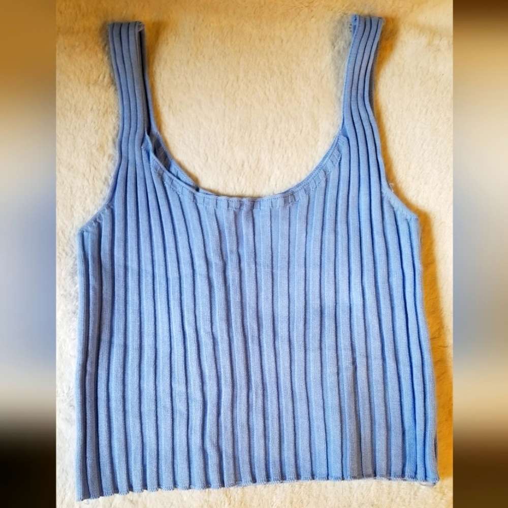 Women Crop top light blue